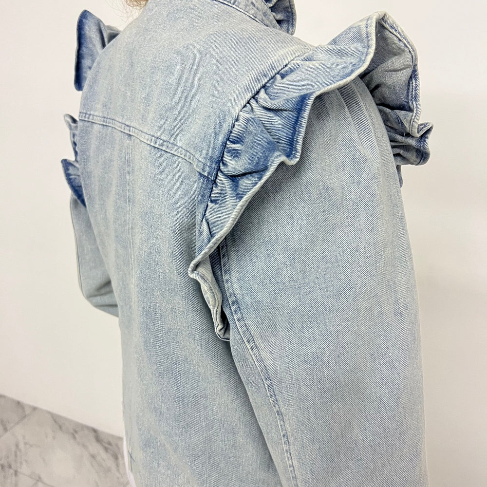 
                  
                    Austin Ruffle Denim Jacket
                  
                