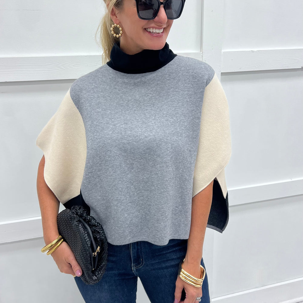 
                  
                    Uptown Colorblock Poncho
                  
                