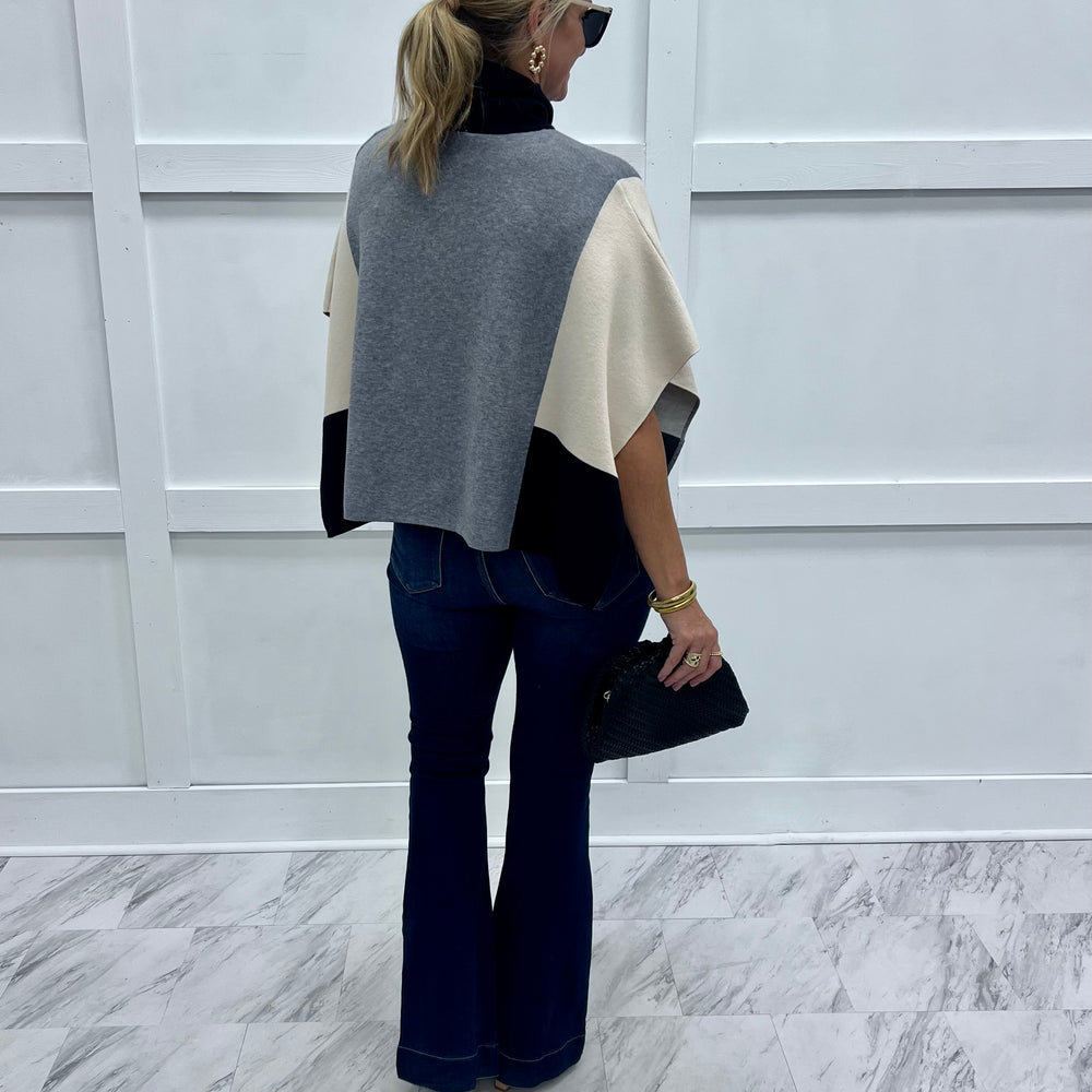 
                  
                    Uptown Colorblock Poncho
                  
                