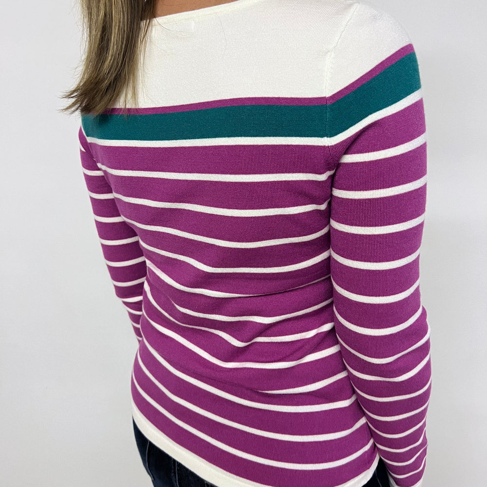 
                      
                        Mason Mix Stripe Sweater (Magenta)
                      
                    