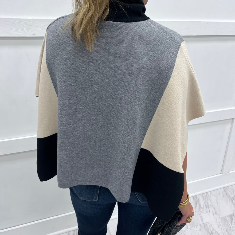 
                  
                    Uptown Colorblock Poncho
                  
                