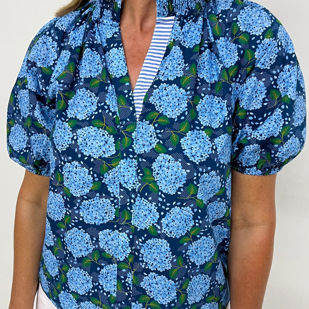 
                  
                    Heavenly Hydrangea Top (Navy)
                  
                