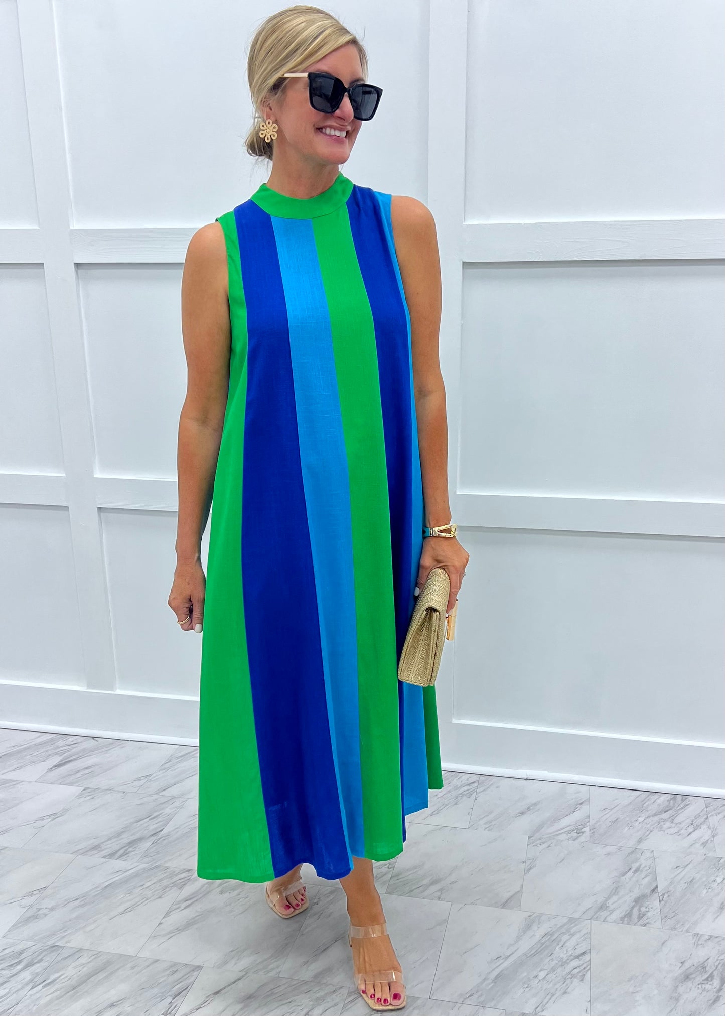 Rosemary Stripe Dress shop chartreuse Rosemary Stripe Dress shop chartreuse