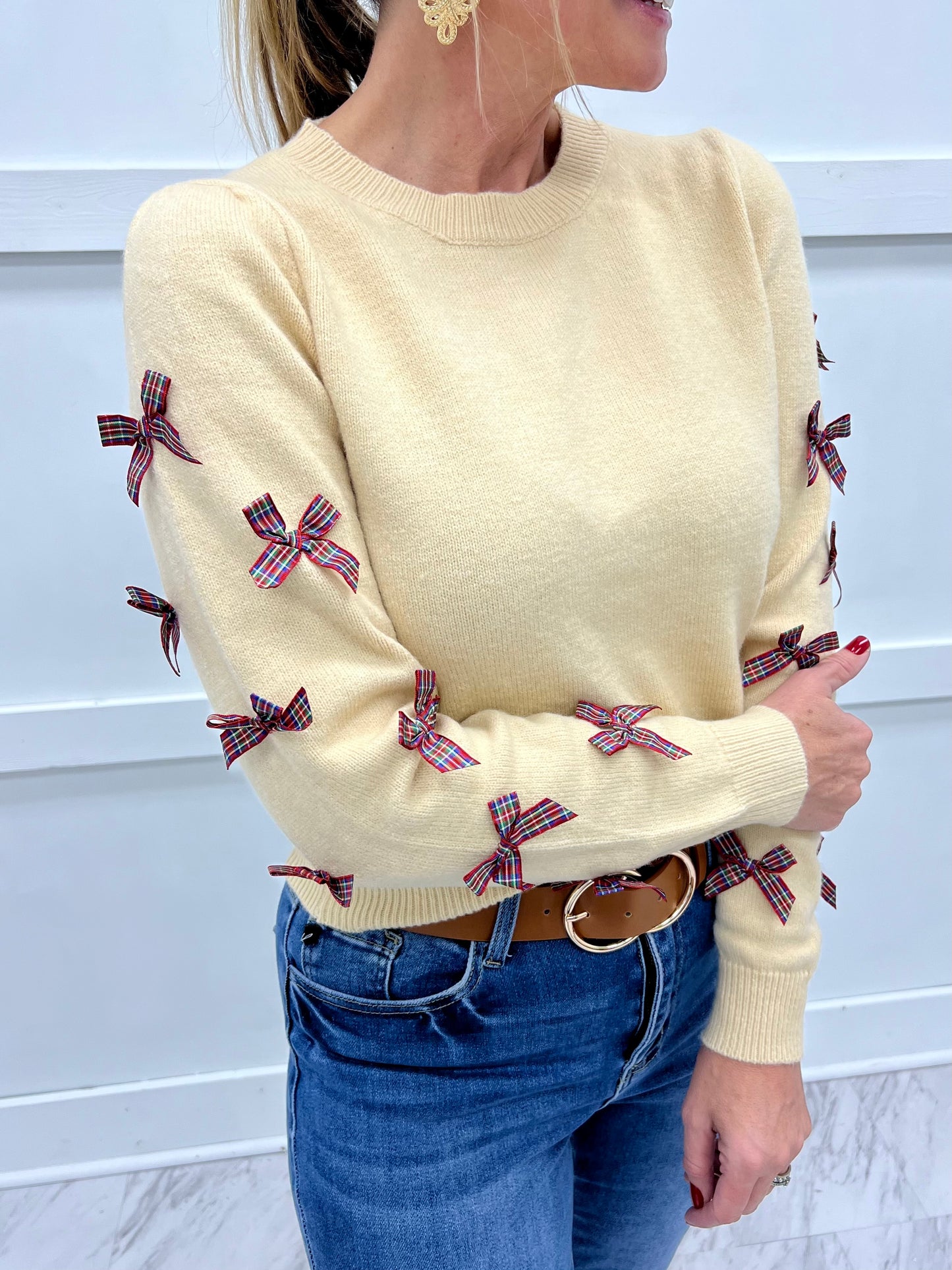 Festive Feels Bow Sweater