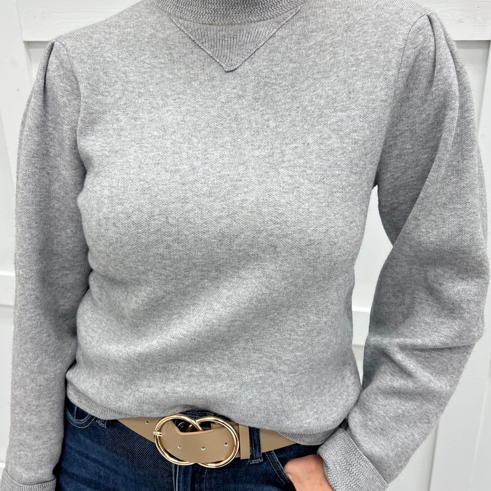 
                  
                    Montana Mock Neck Sweater (Grey)
                  
                