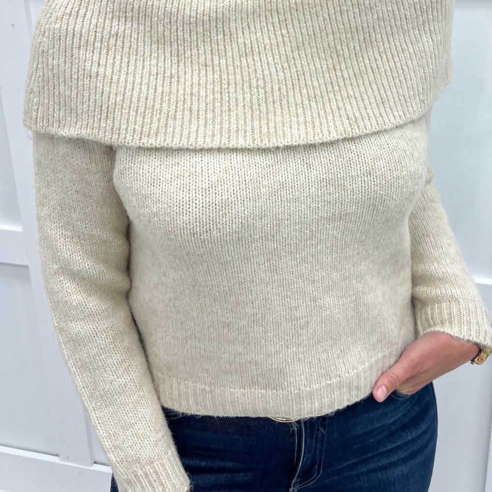 
                  
                    Ellis Off The Shoulder Sweater
                  
                