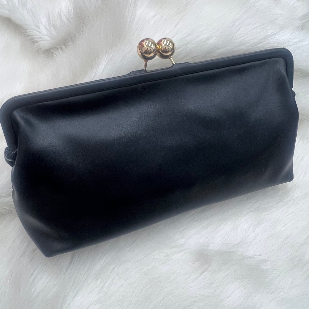 Luxe Black Clutch