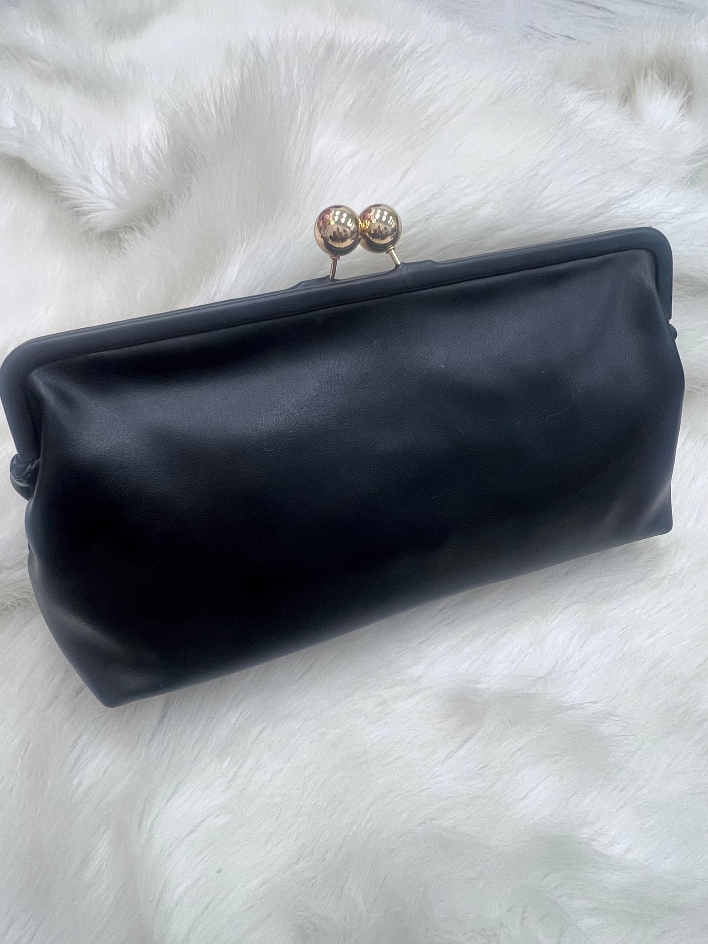 Luxe Black Clutch
