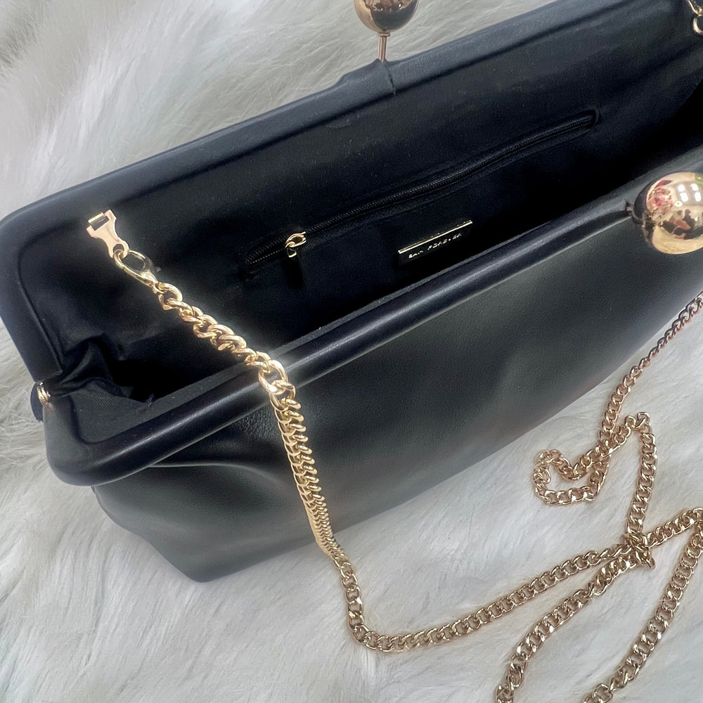 Luxe Black Clutch