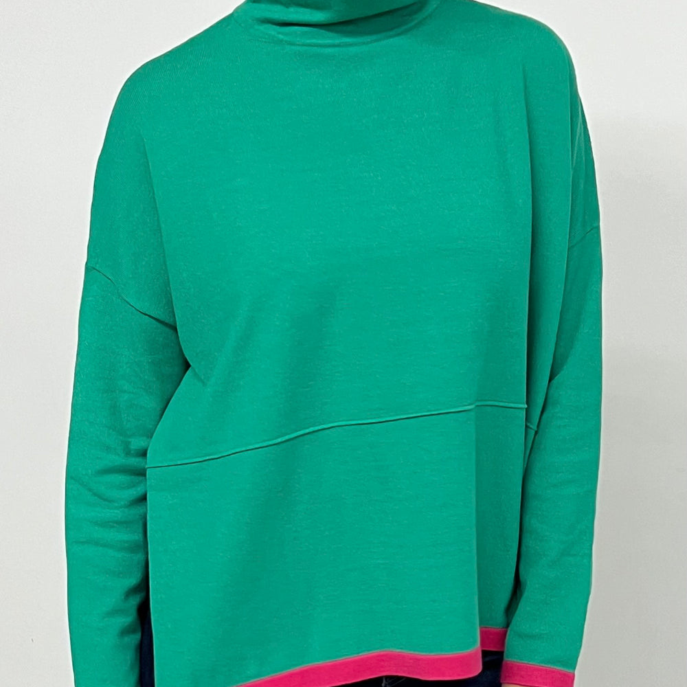 
                  
                    Ashlyn Colorblock Sweater (Green)
                  
                