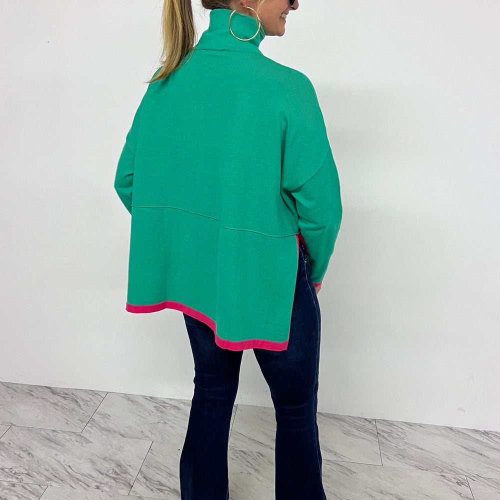 
                  
                    Ashlyn Colorblock Sweater (Green)
                  
                