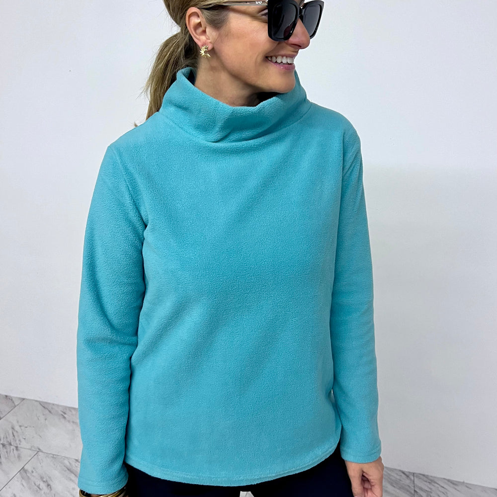 
                  
                    The Hampton Fleece Funnel Neck Top(Mint) - FINAL SALE
                  
                