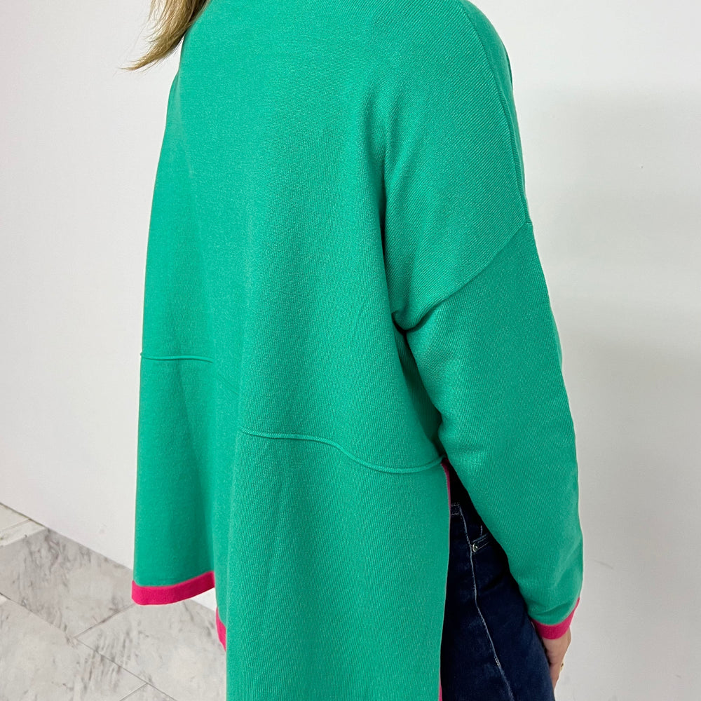 
                  
                    Ashlyn Colorblock Sweater (Green)
                  
                