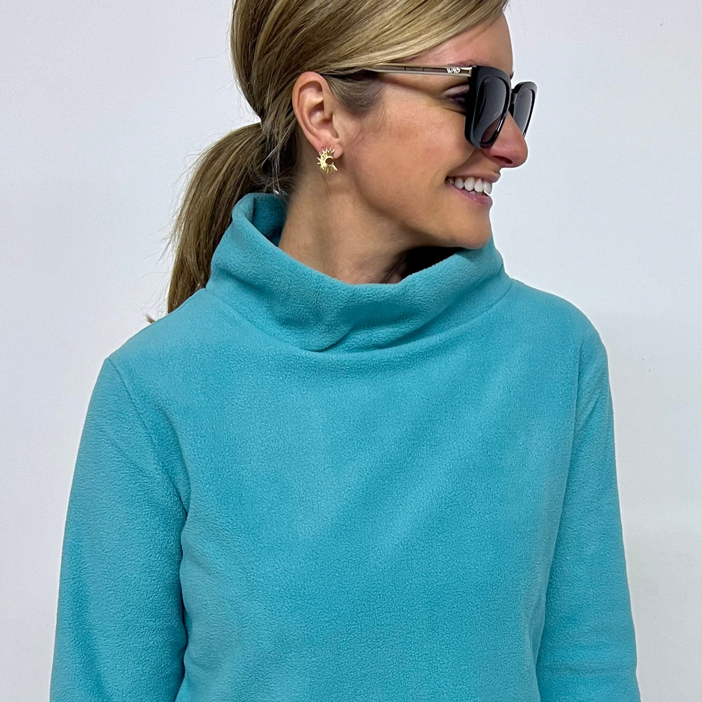 
                  
                    The Hampton Fleece Funnel Neck Top(Mint) - FINAL SALE
                  
                