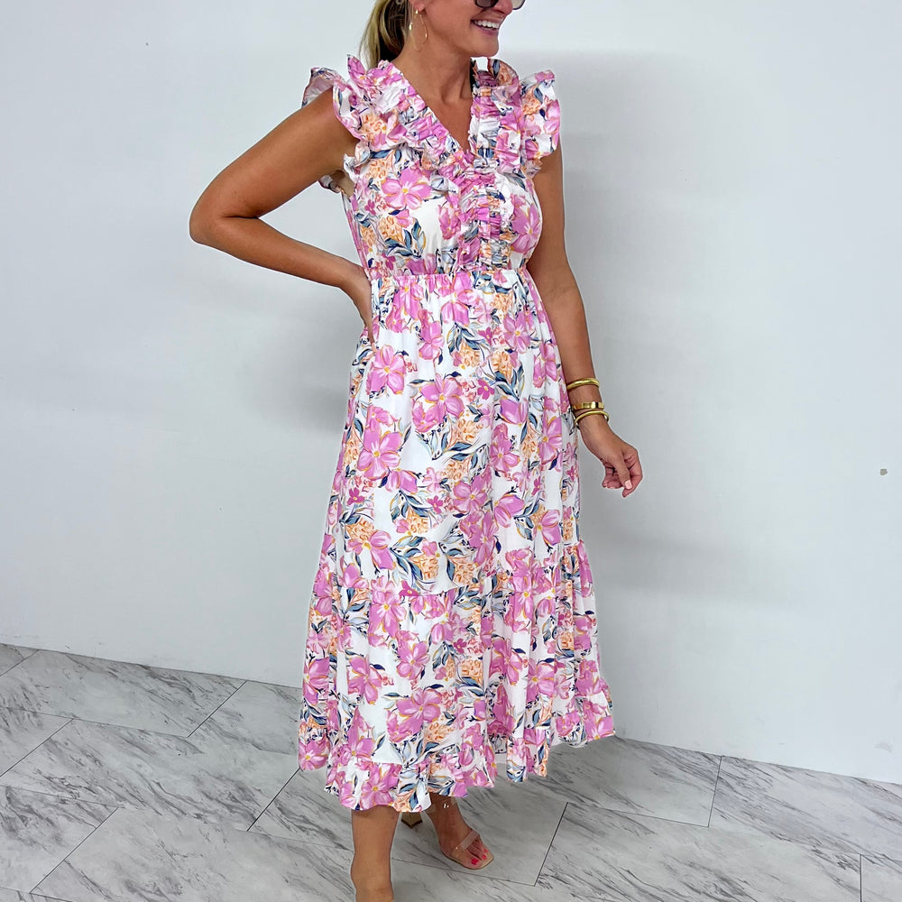 
                  
                    Floral Moment Ruffle Detail Dress
                  
                
