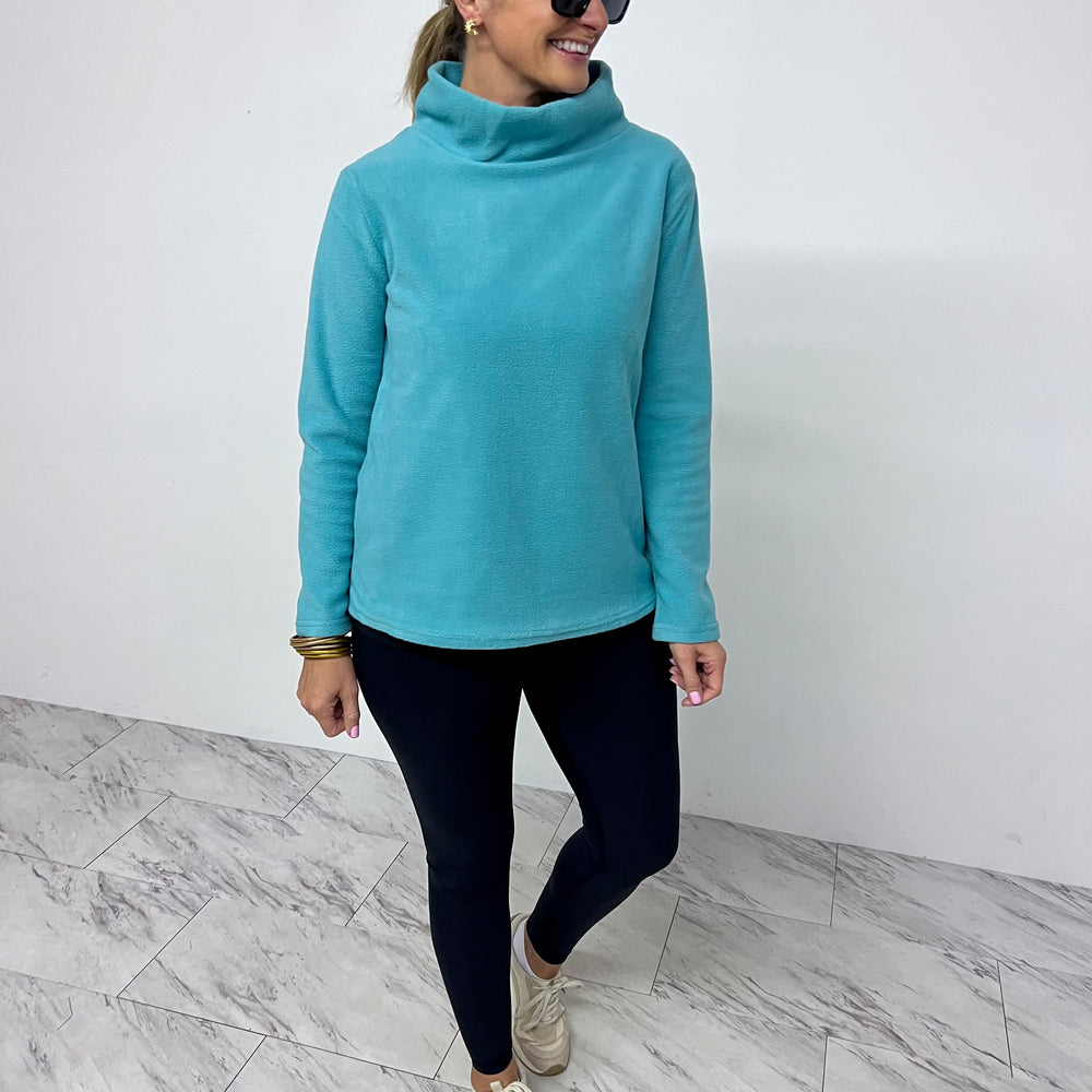 
                  
                    The Hampton Fleece Funnel Neck Top(Mint) - FINAL SALE
                  
                