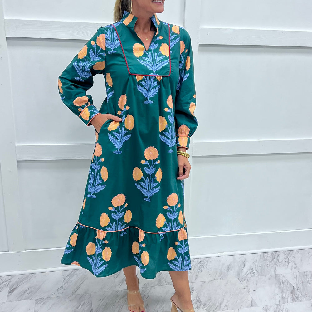 Emerald Bloom Dress
