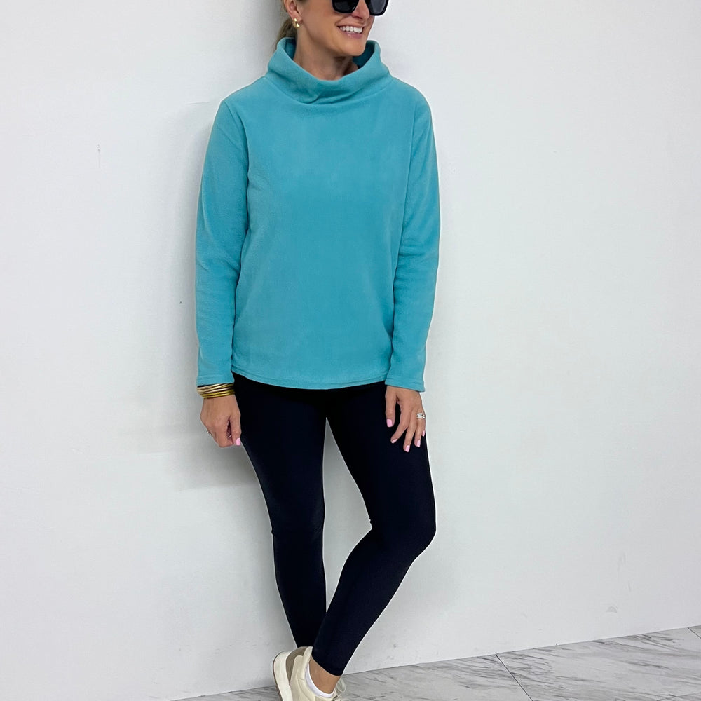 
                  
                    The Hampton Fleece Funnel Neck Top(Mint) - FINAL SALE
                  
                