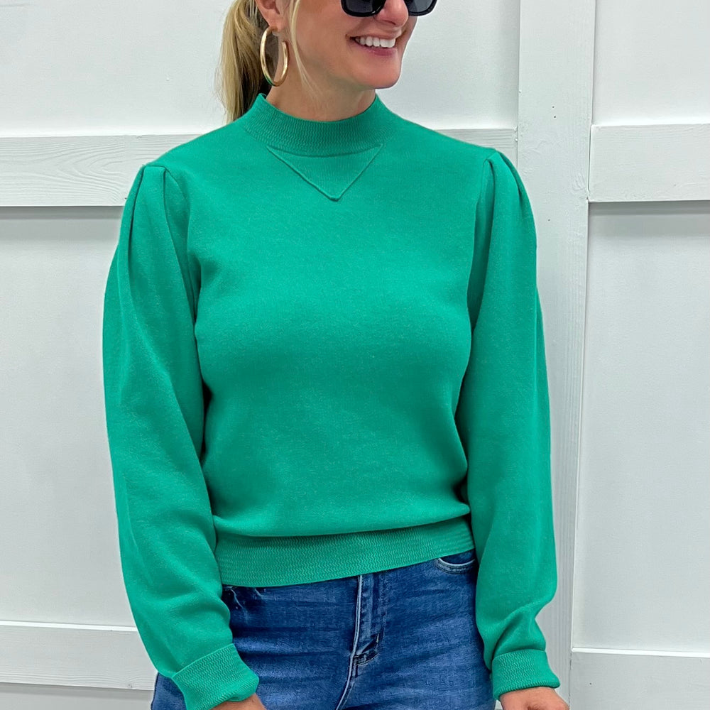 
                  
                    Montana Mock Neck Sweater (Green)
                  
                
