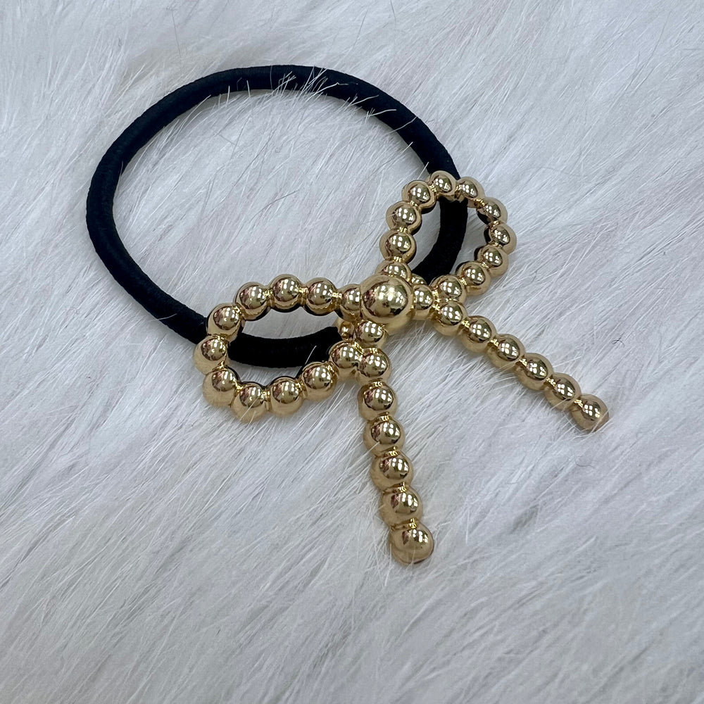 Styled Bow Ponytail Holder