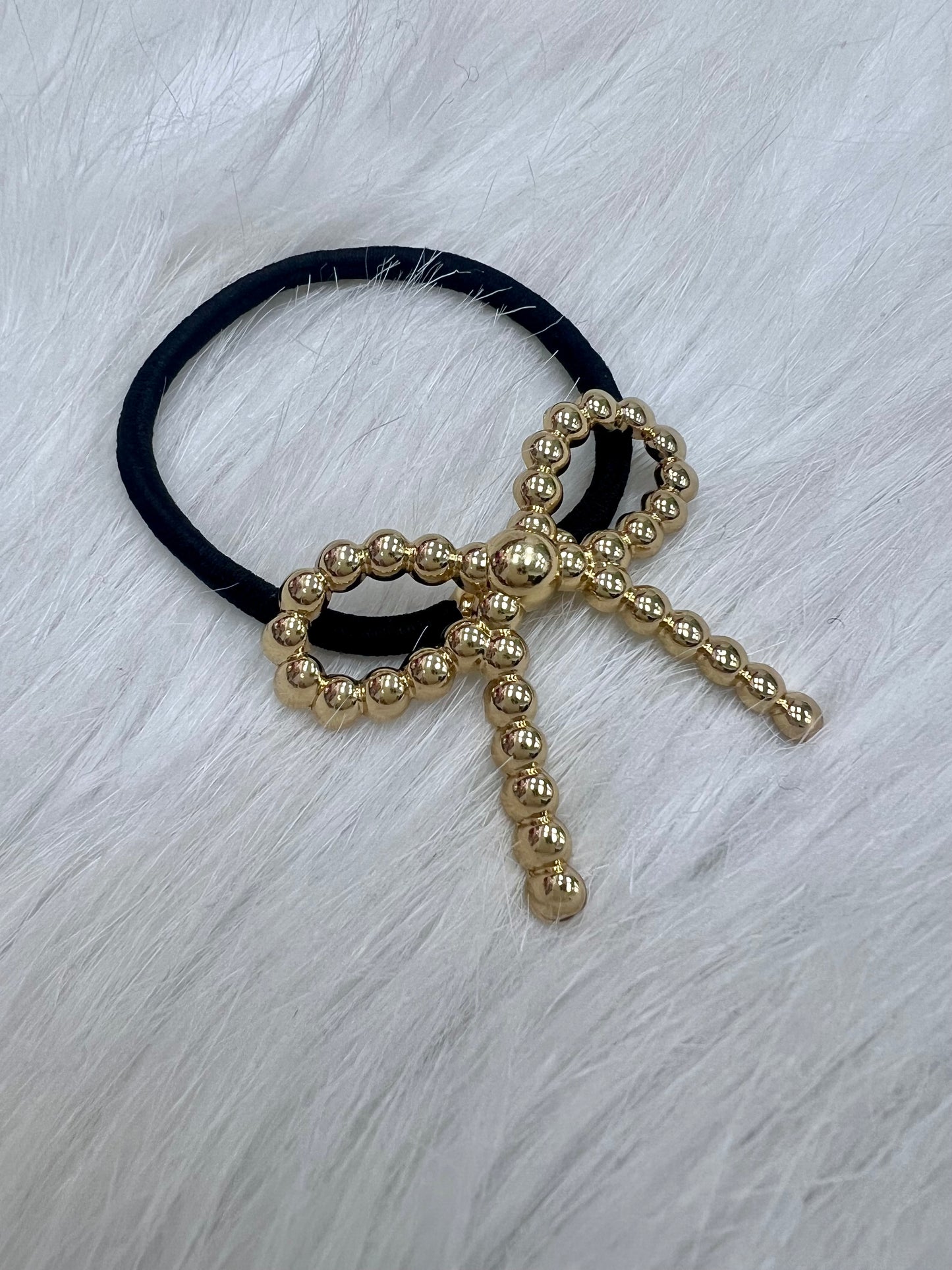 Styled Bow Ponytail Holder