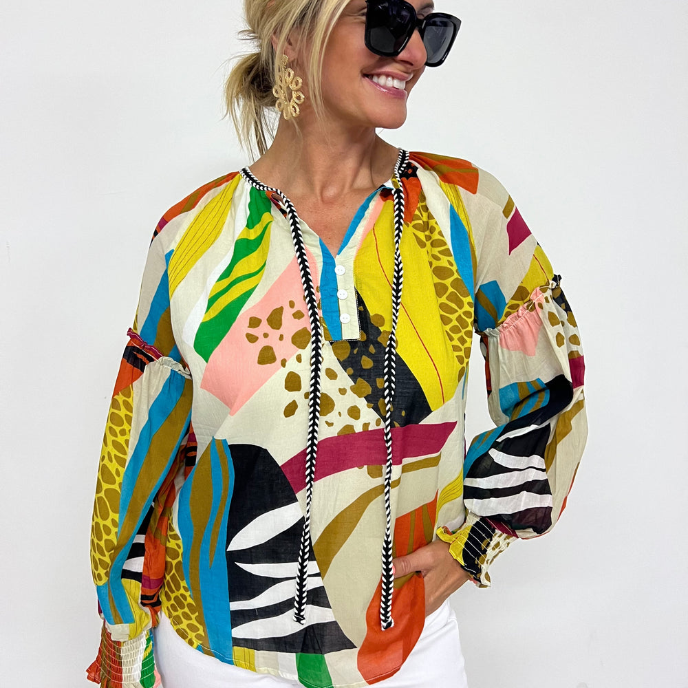 
                  
                    Sloane Mix Print Top - FINAL SALE
                  
                