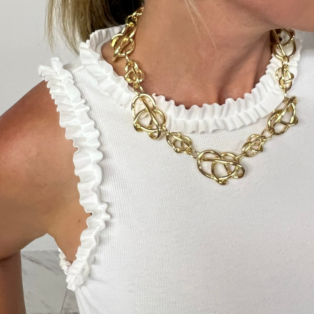 Golden Hour Knot Necklace