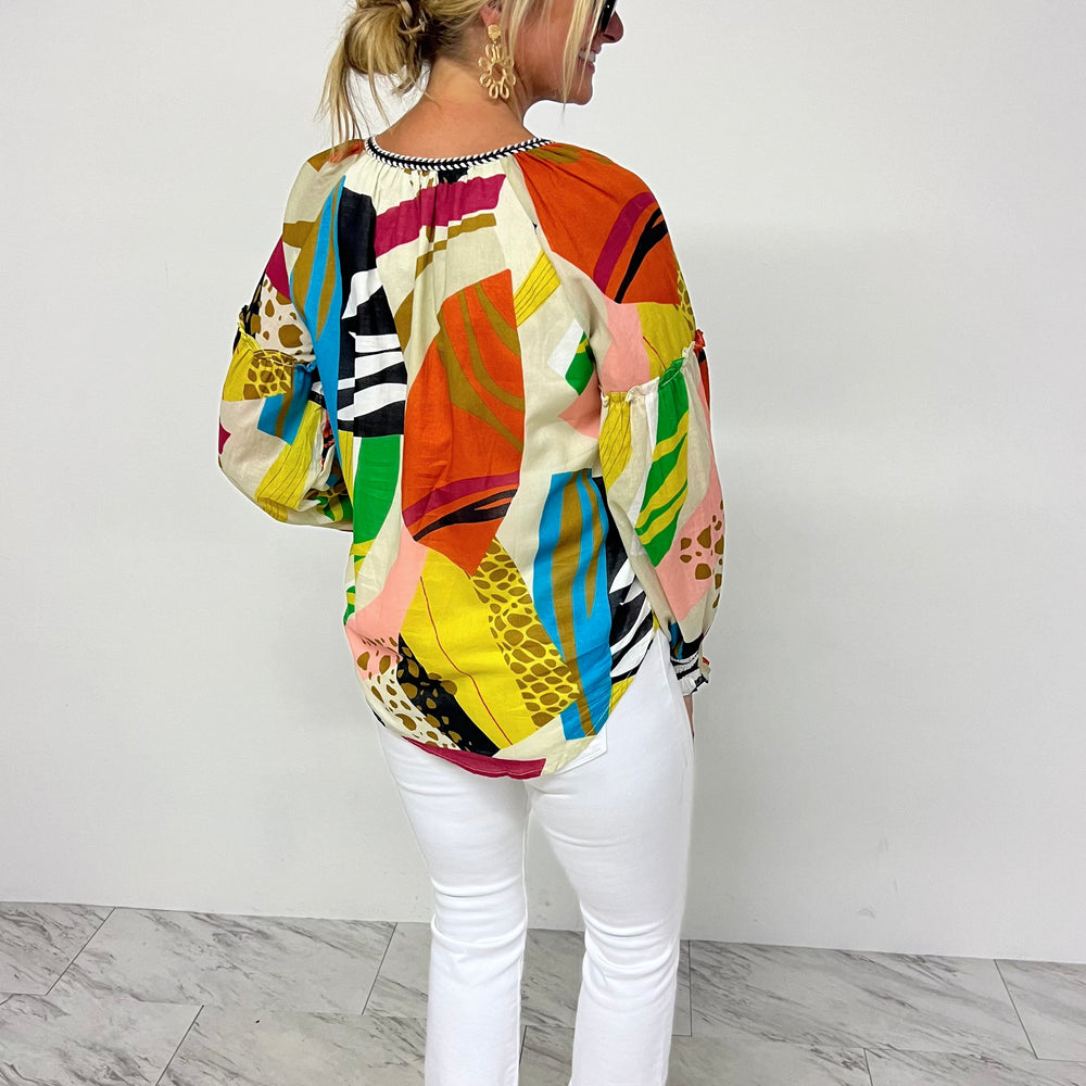 
                  
                    Sloane Mix Print Top - FINAL SALE
                  
                