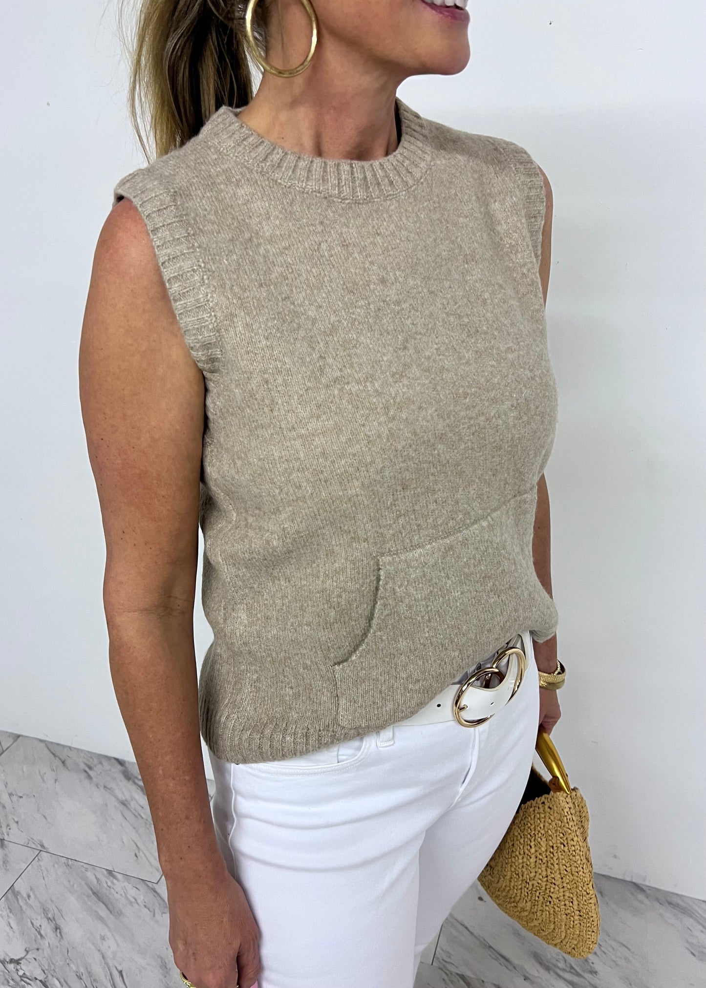 McKay Sleeveless Sweater-FINAL SALE