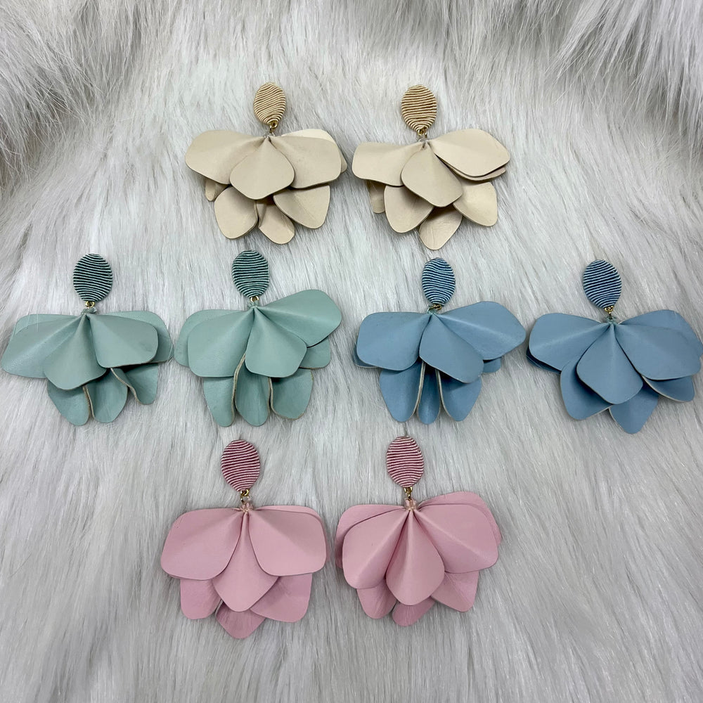 
                  
                    Flora Leather Earrings
                  
                