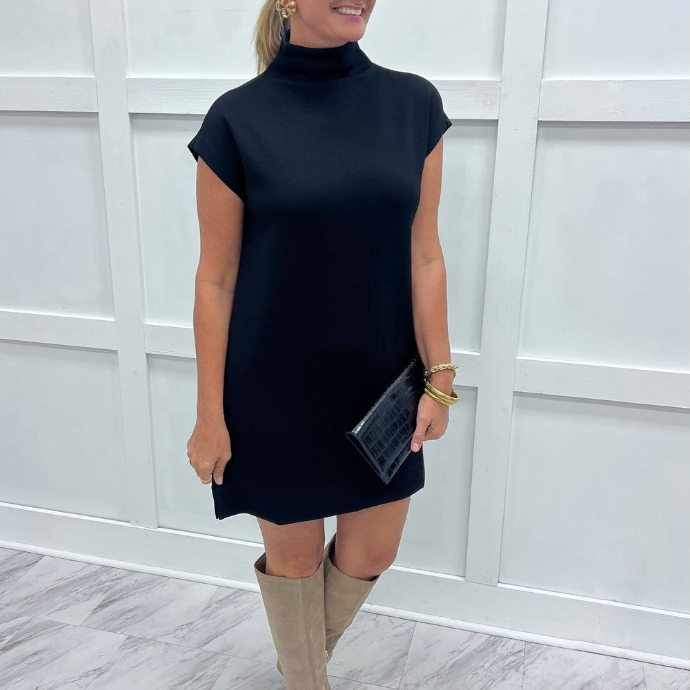
                  
                    Audrey Black Mock Neck Dress
                  
                