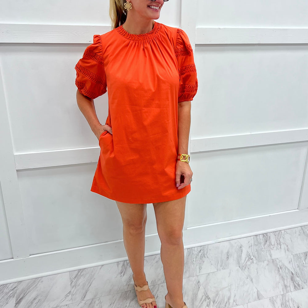 Spice Orange Detail Dress