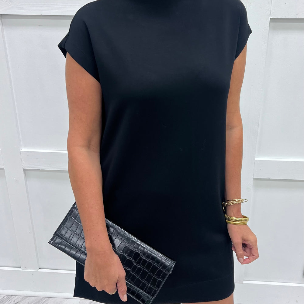 
                  
                    Audrey Black Mock Neck Dress
                  
                