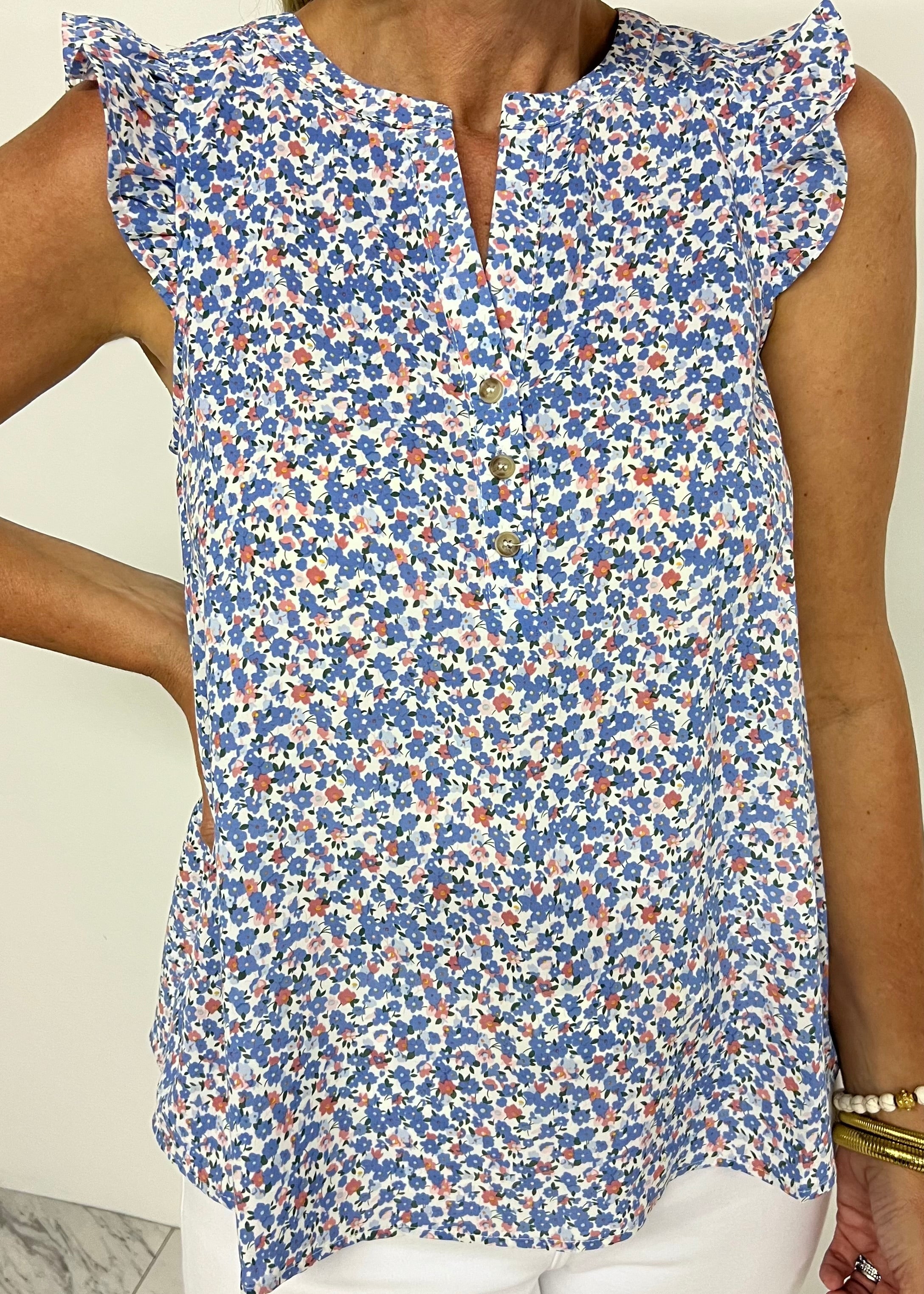 CEDRIC CHARLIER floral gather tops