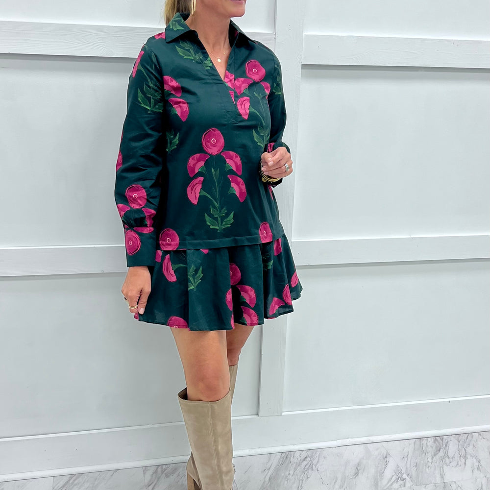 Willa Flower Long Sleeve Dress