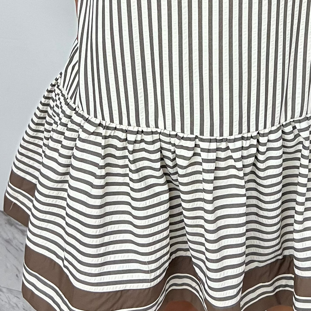 Mia Mocha Stripe Dress