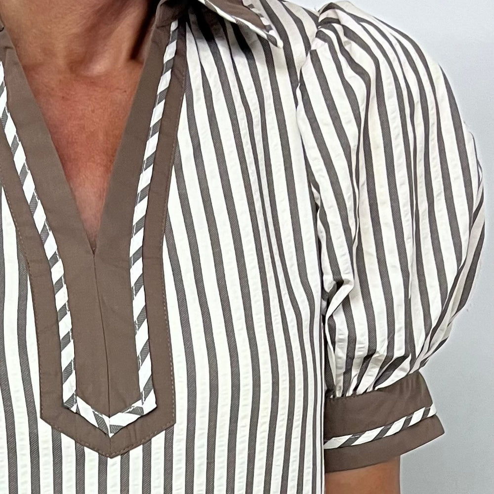 
                  
                    Mia Mocha Stripe Dress
                  
                