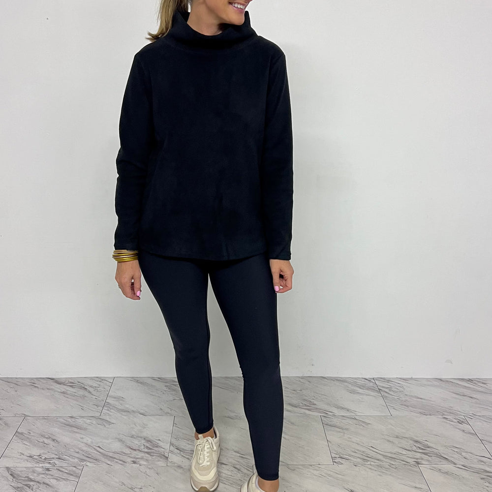 
                      
                        The Hampton Fleece Funnel Neck Top(black) - FINAL SALE
                      
                    