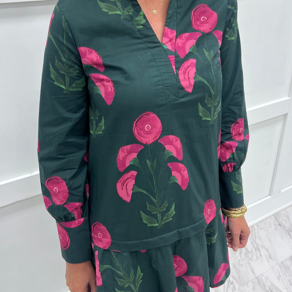 Willa Flower Long Sleeve Dress