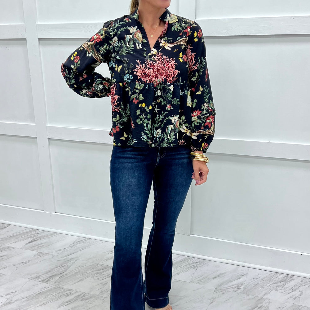 
                  
                    In The Jungle Print V.Neck Top
                  
                