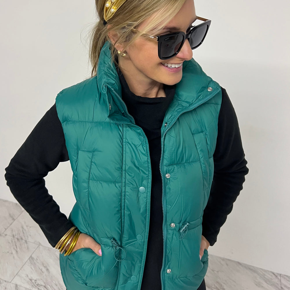 
                      
                        Telluride Puffer Vest (Green)
                      
                    