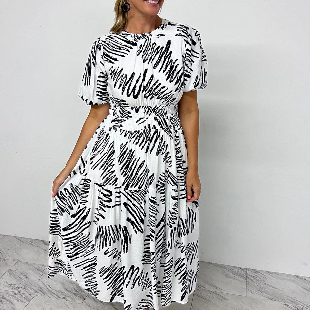 
                      
                        Kali Print Tiered Midi Dress - FINAL SALE
                      
                    