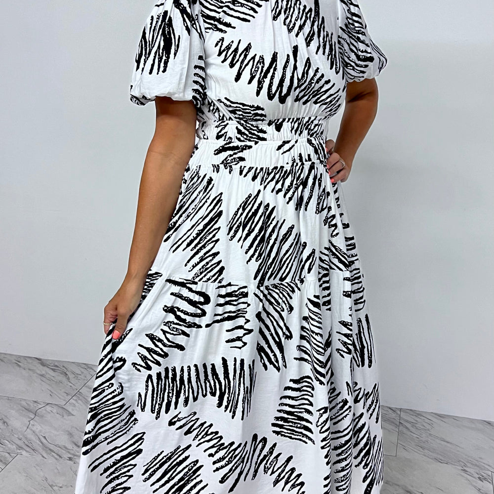 
                      
                        Kali Print Tiered Midi Dress - FINAL SALE
                      
                    