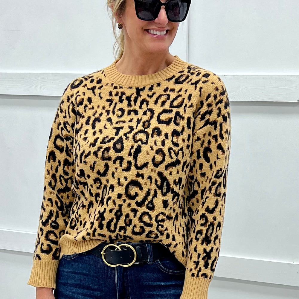 Chic Spots Leopard Sweater