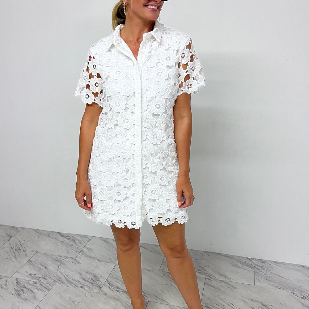 McKinley White Lace Dress