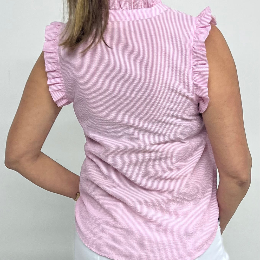 
                  
                    Southern Belle Seersucker Top (Pink)
                  
                