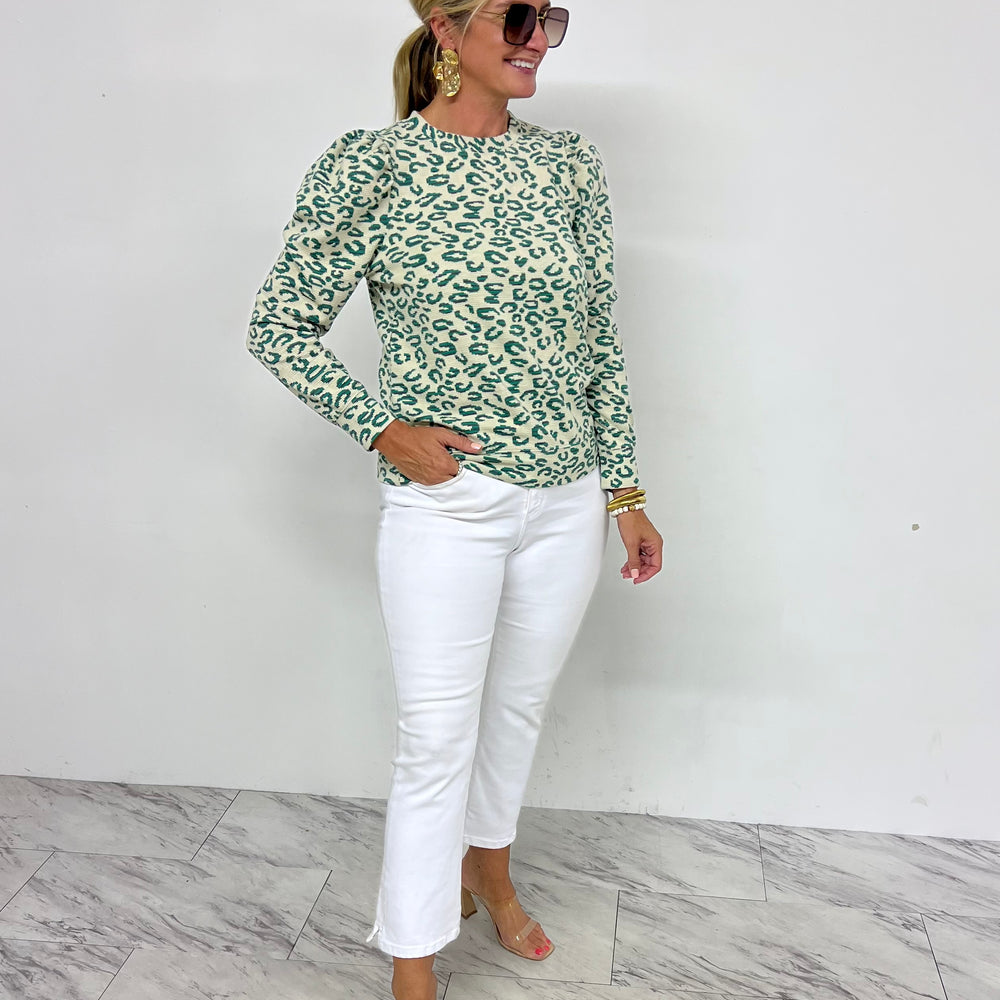 Wilde Green Spotted Top