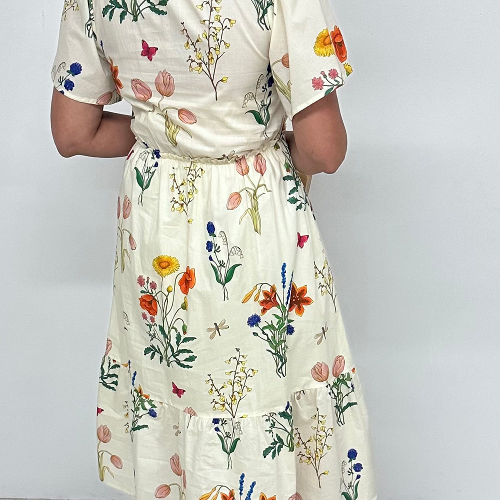 
                  
                    Verona Flower + Stripe Dress
                  
                