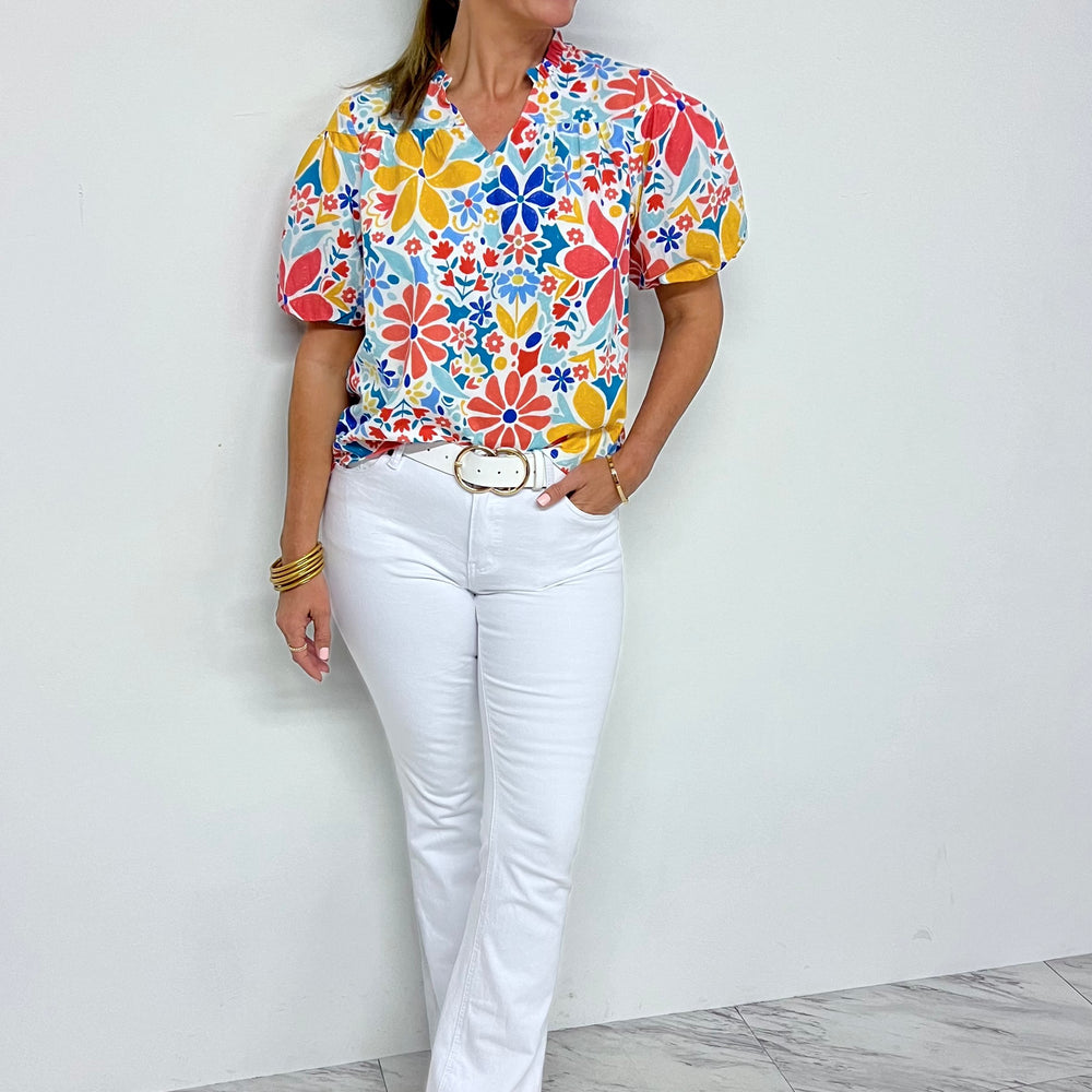 
                  
                    Boundless Blooms V.Neck Top - FINAL SALE
                  
                