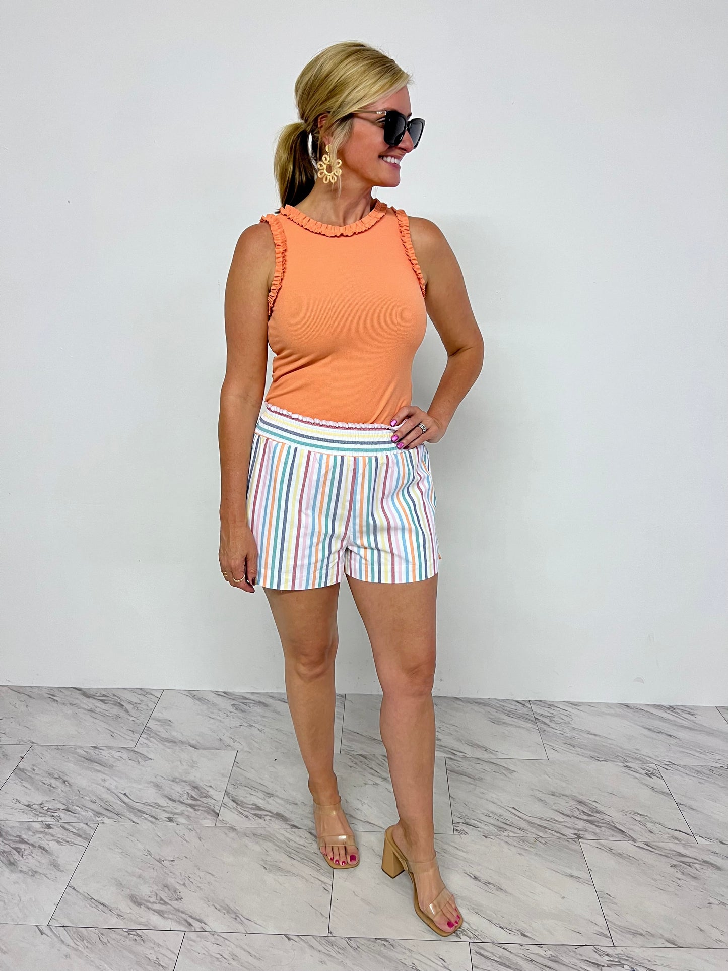 Summerscape Striped Shorts - FINAL SALE